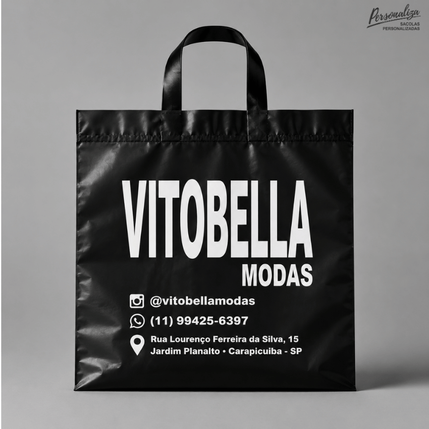 Sacola Personalizada - Alça Fita 27x40 (P)